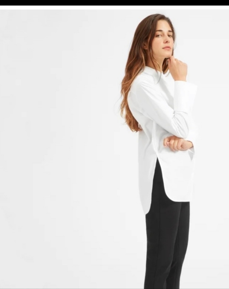 Everlane Cotton Tuxedo Shirt, Size Small